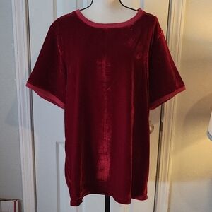 Kyla Seo Velvet Nova Tunic Tee.